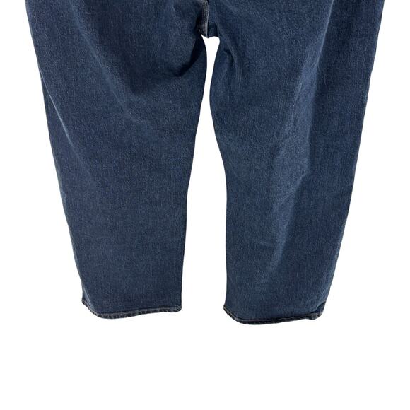 Levi's Blue From a Dream Dark Wash Ribcage Straight Ankle Jeans - Picture 9 of 12